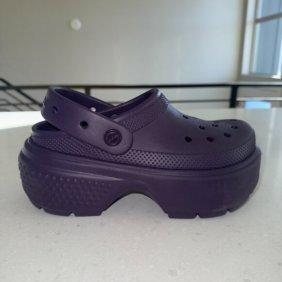 Crocs Women's Stomp Clog Platform Slip-on Shoes - Picture 8 of 9